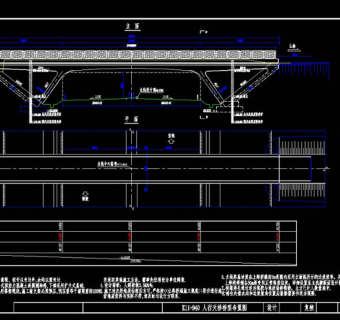 桥梁cad设计图纸素材