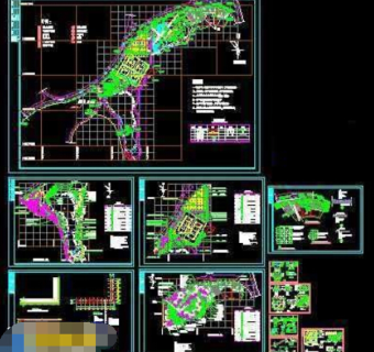 某市公园设计全套cad施工规划设计图纸