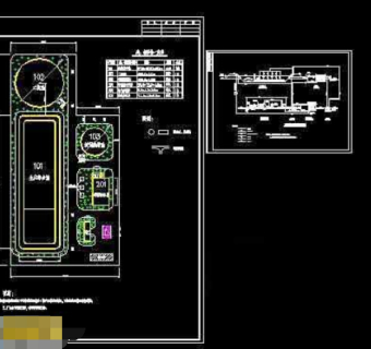 某造纸厂污水处理工程cad平面设计施工图