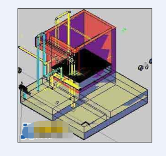 曝气生物滤池cad三维图