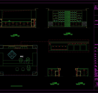 酒吧柜cad大样图