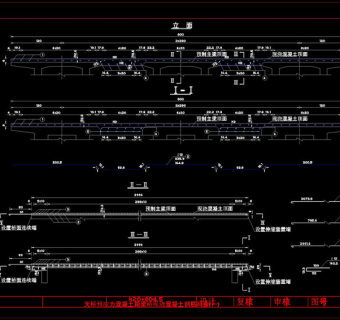 预应力混凝土箱梁cad图纸