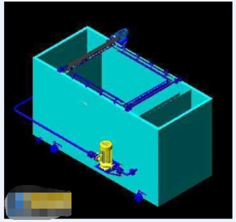 气浮机cad制作的三维图