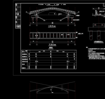 桥型布置图cad图纸