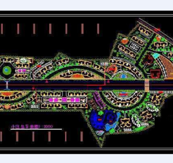 全套小区平面绿化规划cad施工设计图
