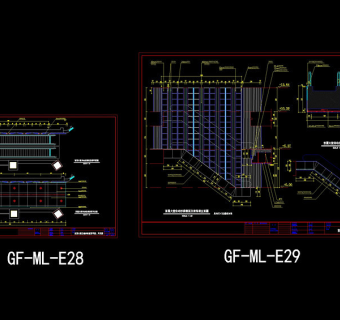 一层大堂自动扶梯塑铝板贴面详图cad图纸