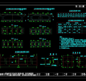 主桥右幅支撑钢管图cad图纸