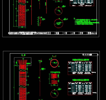 基桩钢筋图cad图纸素材