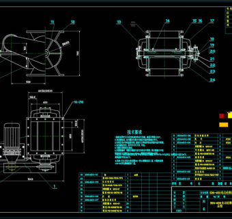 锁气器总图CAD机械图纸