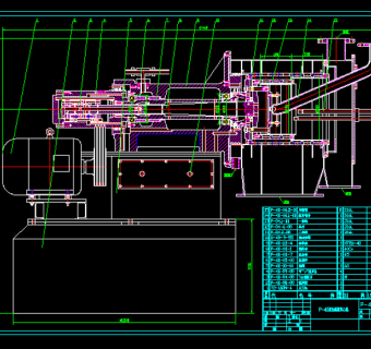 P-40双极活塞退料离心机CAD图纸