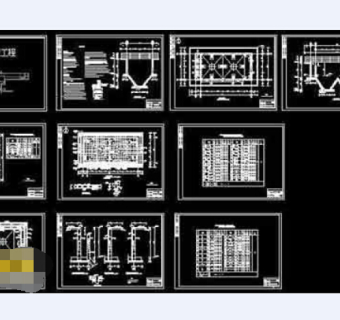 详细气浮池cad结构施工设计图纸