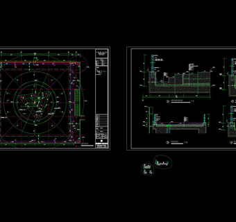 直升机坪详图cad图纸