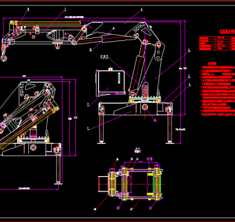 起重机总装图CAD图纸