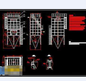 整套布袋除尘器cad设计施工图纸