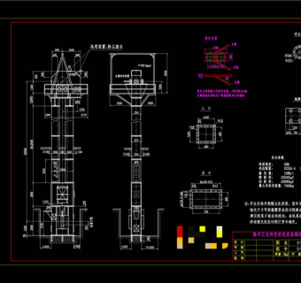 斗提机总图素材CAD景观图纸