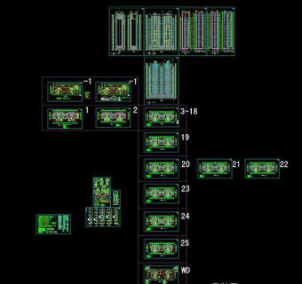 高层住宅cad施工图