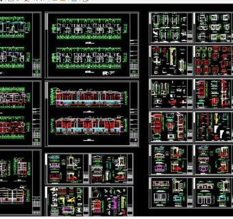 东江明珠花园洋房cad施工设计图纸