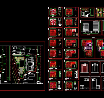 xx高层文教大院住宅楼建筑cad施工图