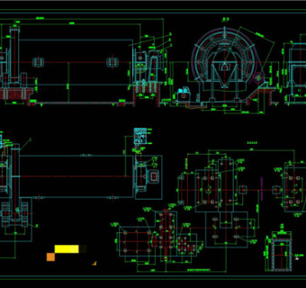 水泥磨CAD机械图纸