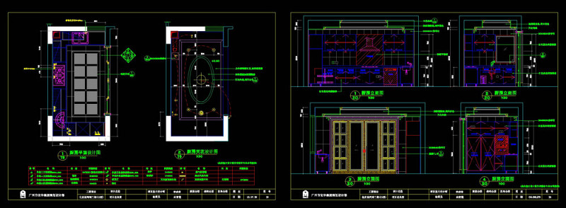 厨房cad图稿素材