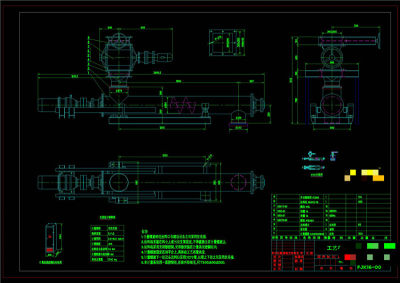石灰石粉螺旋秤CAD机械图纸