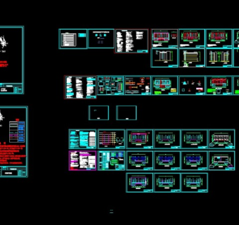 中学学生五层宿舍建筑全套cad施工