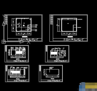 某演播室cad平面施工设计图纸