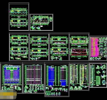 北京某高层写字楼建筑cad施工设计图