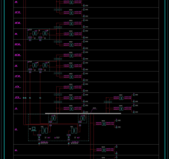 数据及语音综合布线cad系统图