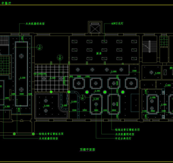 特色餐厅平面cad图纸