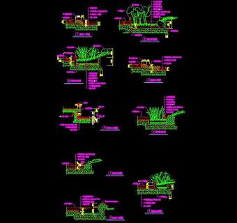 最常用的CAD驳岸素材系列