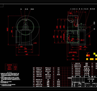 风机设计CAD机械图纸