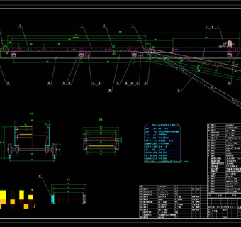 高台式装车机总图CAD机械图纸