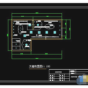 某品牌服装专卖店cad施工设计图纸