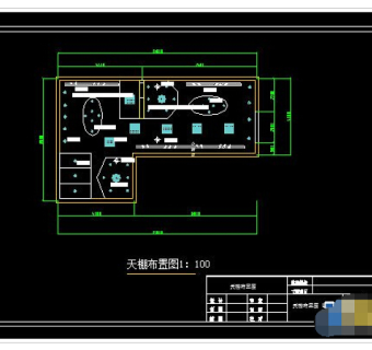 某品牌服装专卖店cad施工设计图纸
