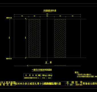 桥面板防滑构造cad图纸