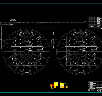 国外灰库气化风系统图CAD机械图纸