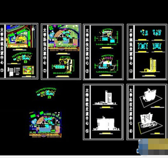 南方旅馆酒店cad施工设计方案图纸