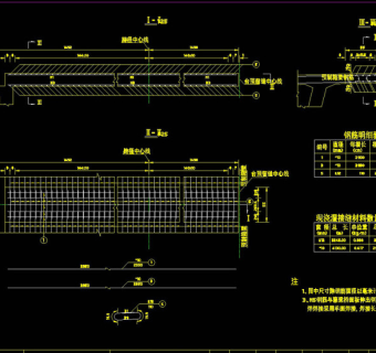 桥面板cad图纸