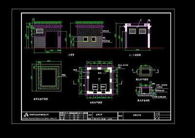 公共建筑垃圾站建设cad施工方案图3D模型