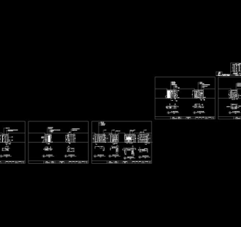 洗手间厨房立面大样图cad图纸