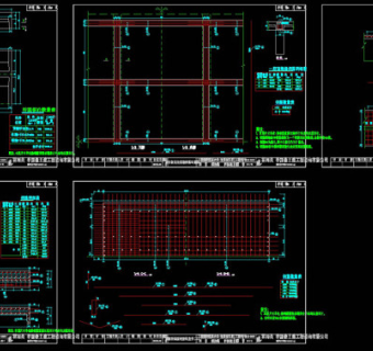 桥面板钢筋cad图纸