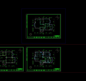 现代温馨家装cad图纸