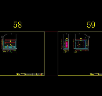 主人房衣帽间cad图纸