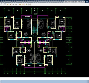 小型安置房方案CAD平面户型图
