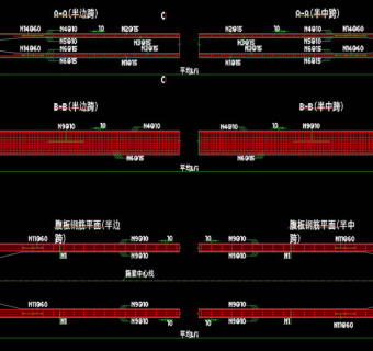 箱梁钢筋构造cad图纸