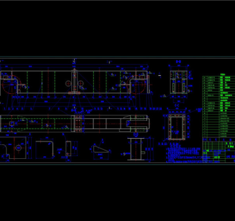 双梁吊钩桥式起重机设计CAD机械图纸