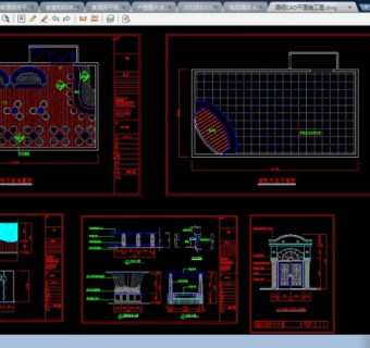 北京某酒吧整套CAD设计平面施工图