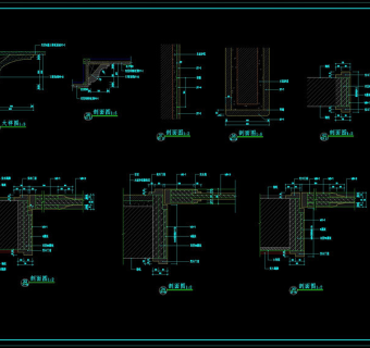 剖面图cad图稿素材