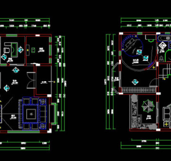 住宅平面cad图纸